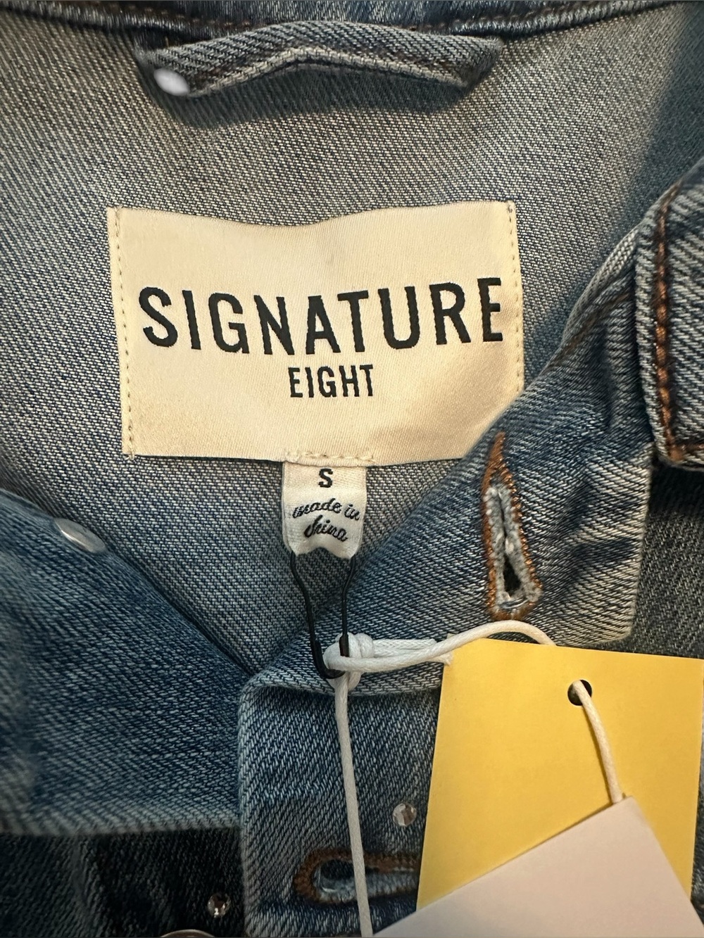 Signature8 Blue Denim Jacket with Rhinestones (small/medium) - Picture 6 of 7